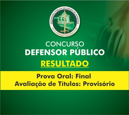 Concurso: resultado final da prova oral e o provisório de títulos