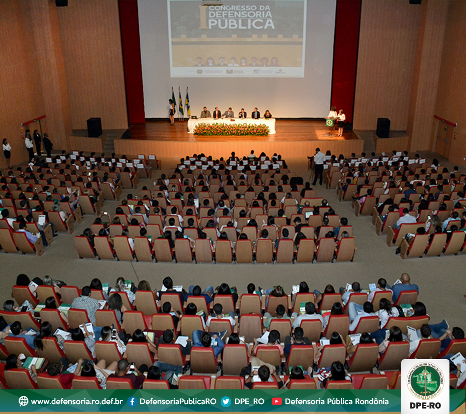 I Congresso da DPE-RO enche auditório do Teatro Estadual Palácio das Artes