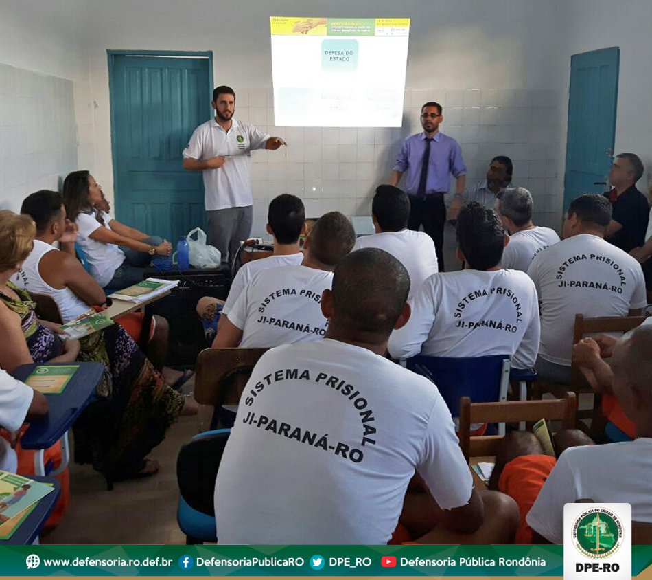 Ji-Paraná: DPE-RO realiza palestra a reeducandos do sistema penitenciário