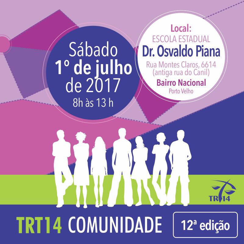 TRT Comunidade: DPE-RO atenderá moradores do Bairro Nacional
