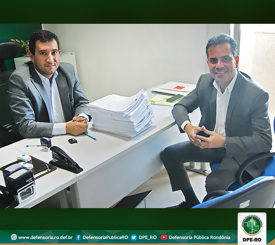 Defensor Público-Geral recebe visita de Presidente da OAB-RO