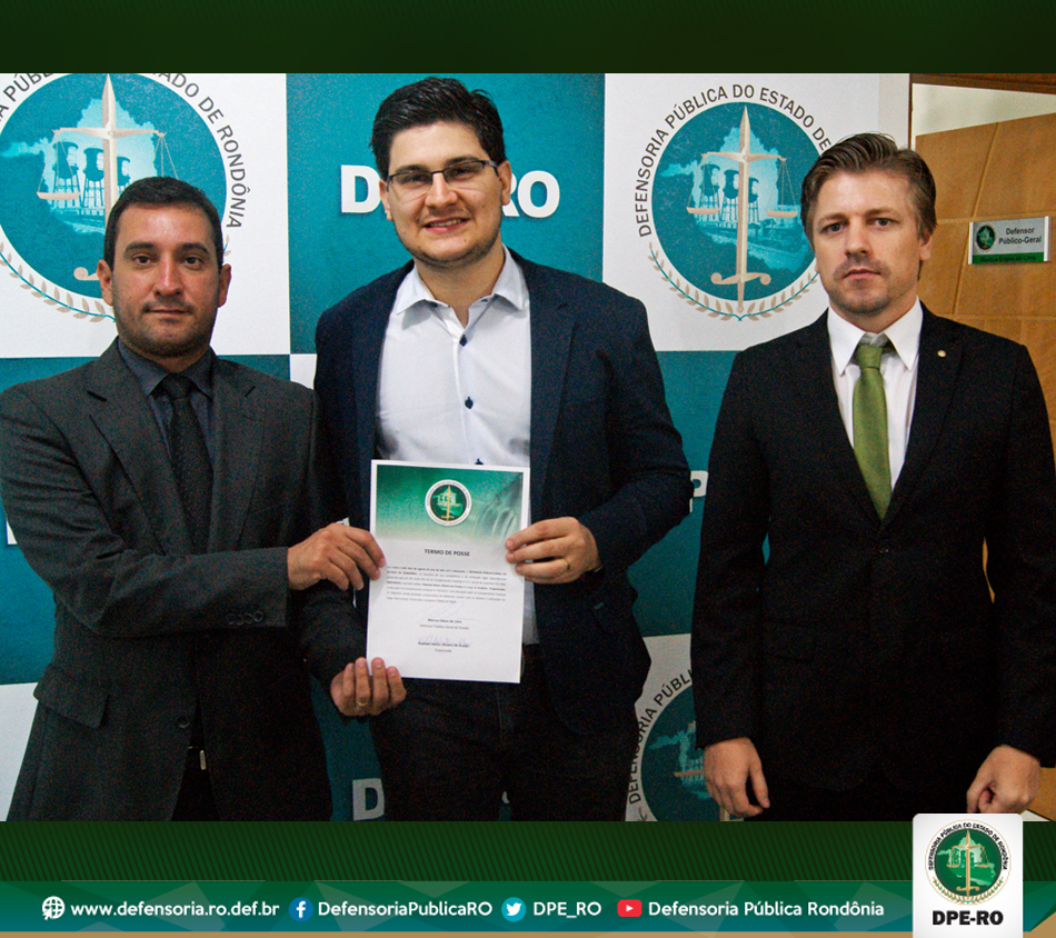 Novo analista programador é empossado na DPE-RO