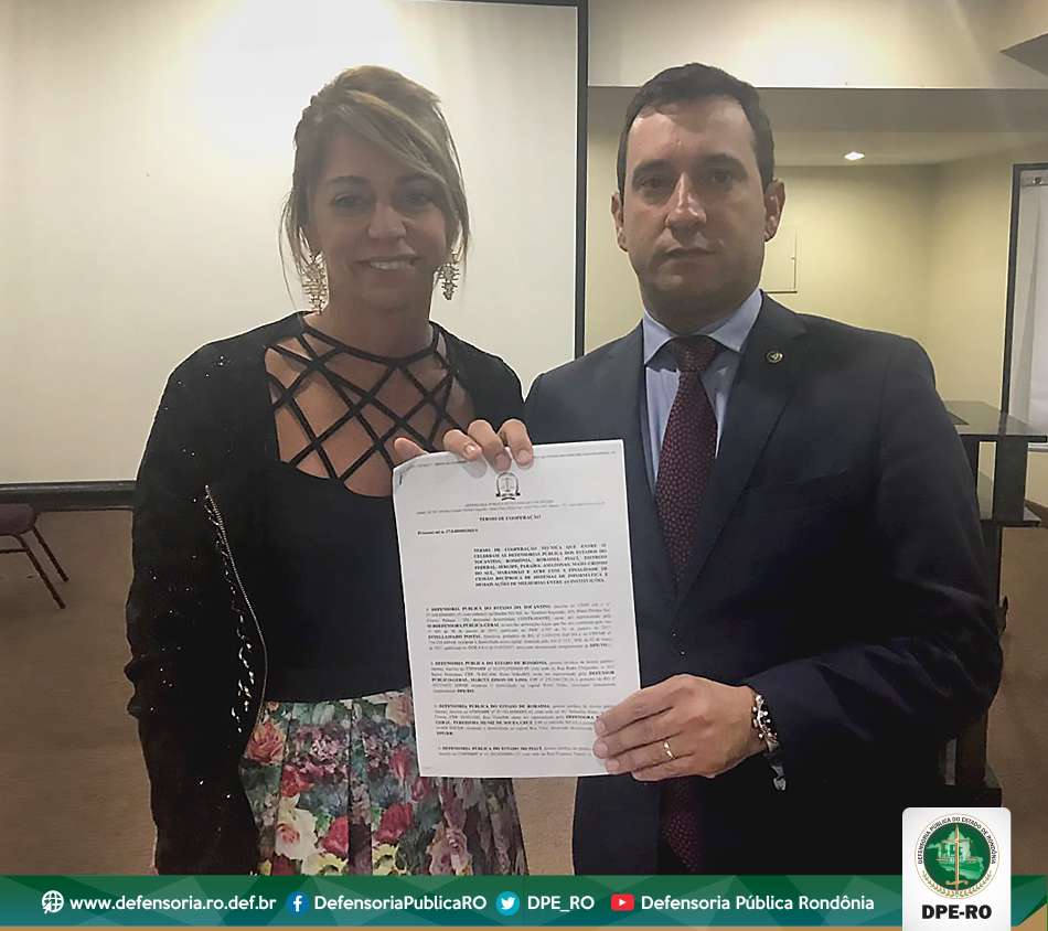 DPE-RO assina Termo de Cooperação Técnica com Defensoria Pública do Tocantins