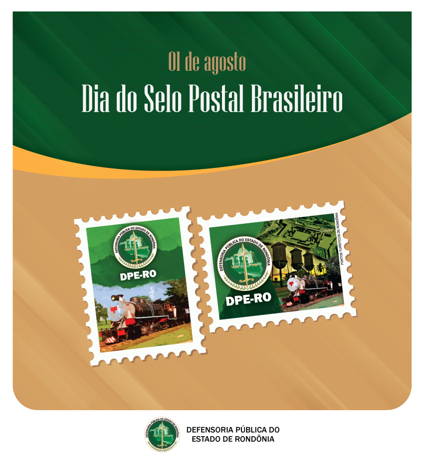 Nesse 1º de agosto, relembre os selos postais da DPE-RO