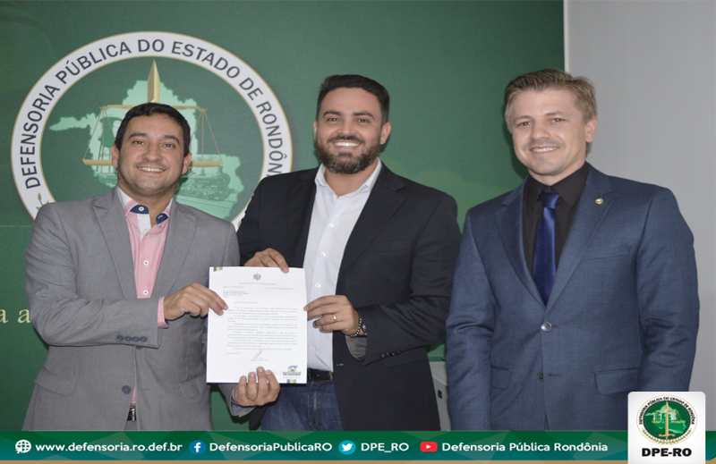 Defensor Público-Geral participa de reunião com o Presidente da Câmara Municipal de Ji-Paraná