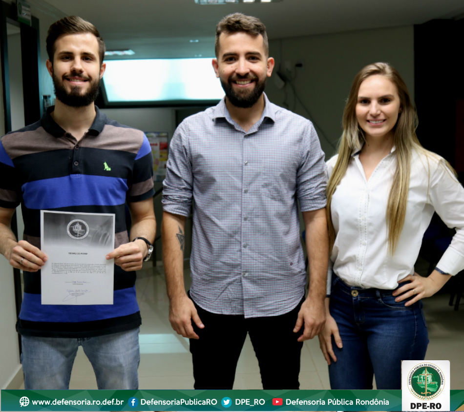 Ji-Paraná: DPE-RO empossa novo estagiário