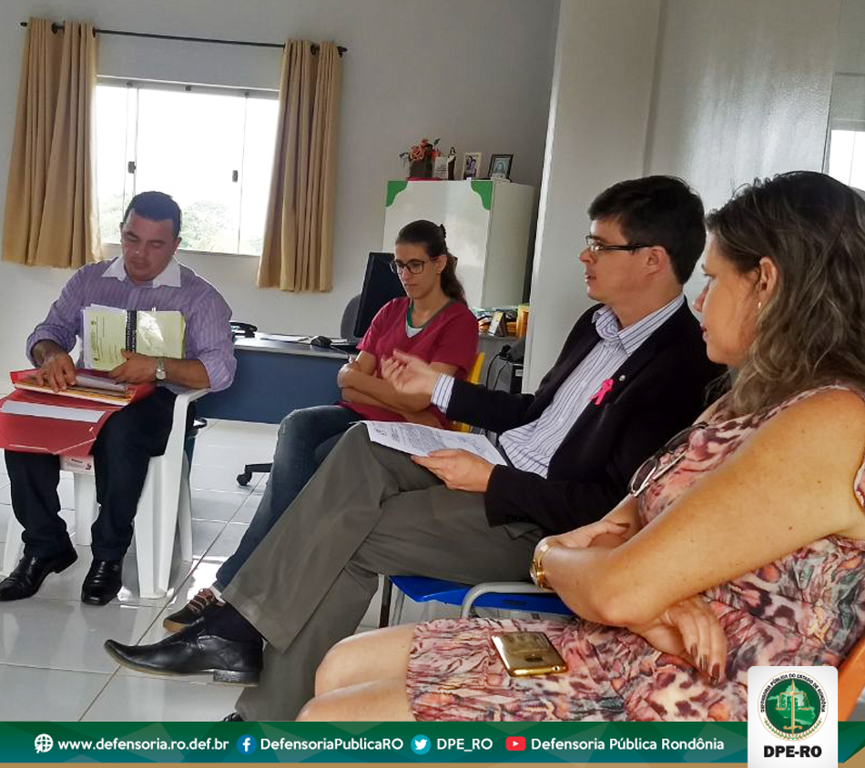 Cacoal: DPE-RO promove reunião entre Secretária Municipal de Saúde e Asilo São Camilo