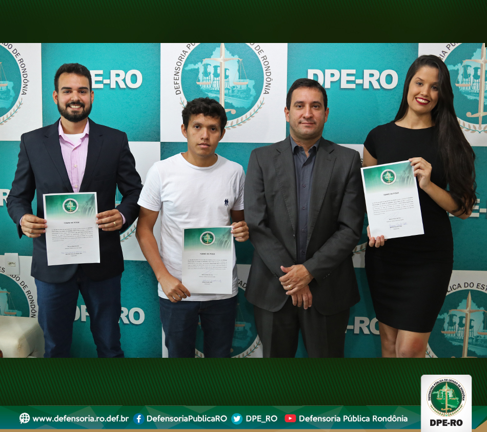 Defensoria inicia 2018 com posse de novos estagiários