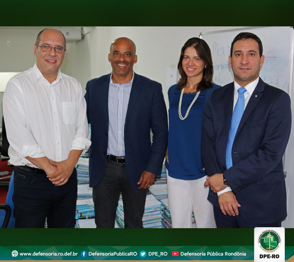 DsF recebe visita de Secretário-Chefe da Casa Civil e do Defensor Público-Geral de Rondônia