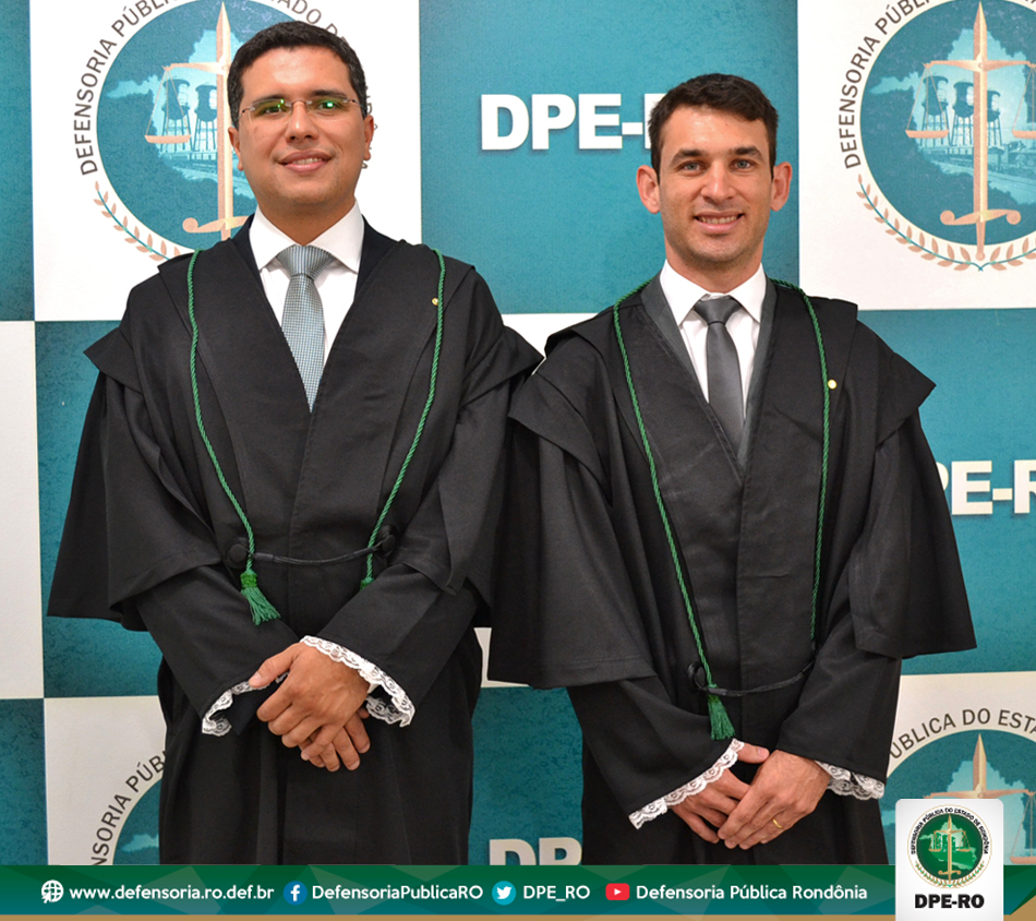 Promoção: Defensores Públicos Matheus Lichy e Vitor Miranda vão para 2ª Entrância