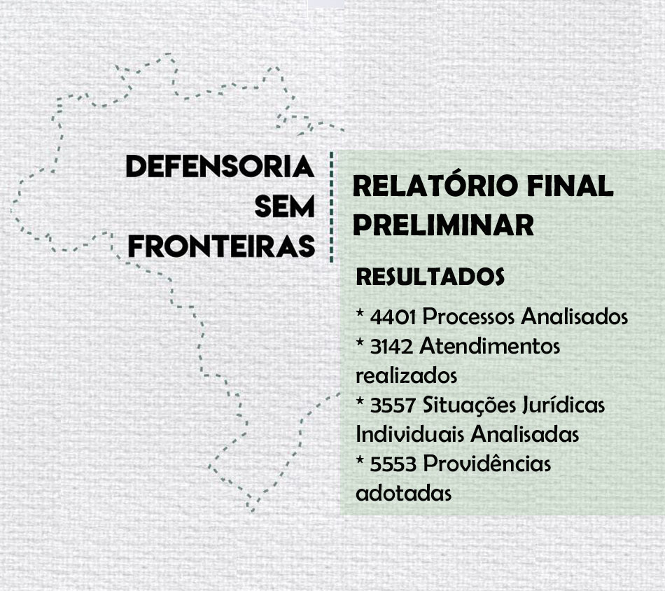 Defensoria sem Fronteiras em Porto Velho é finalizado com êxito e 100 por cento de aproveitamento