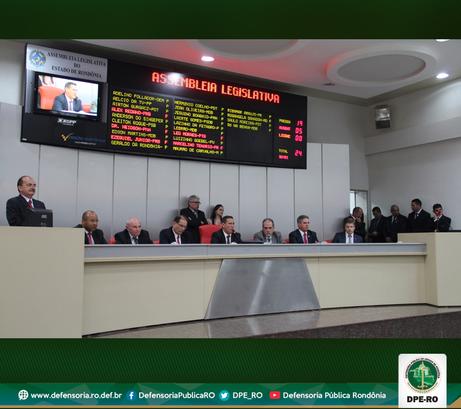 Defensoria Pública participa de primeira sessão legislativa de 2018