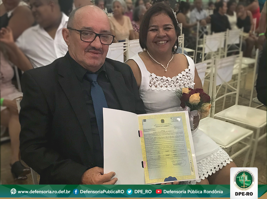 Projeto da Defensoria Pública de Rondônia oficializa a união de dezenas de casais em Porto Velho