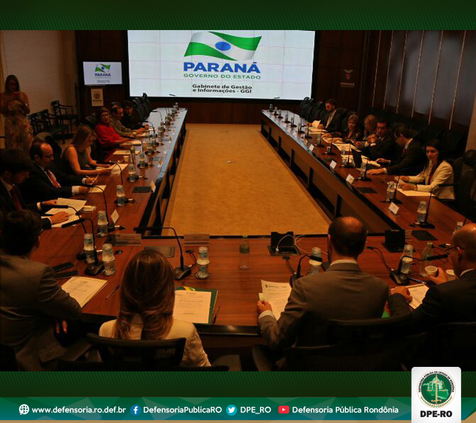 Em Curitiba, Defensoria Pública de Rondônia participa de reunião do Condege