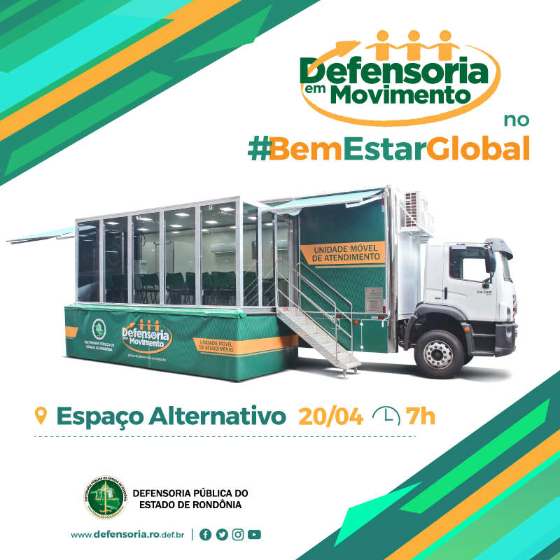 Bem Estar Global: DPE-RO participa da ação com orientações jurídicas e atendimento inicial