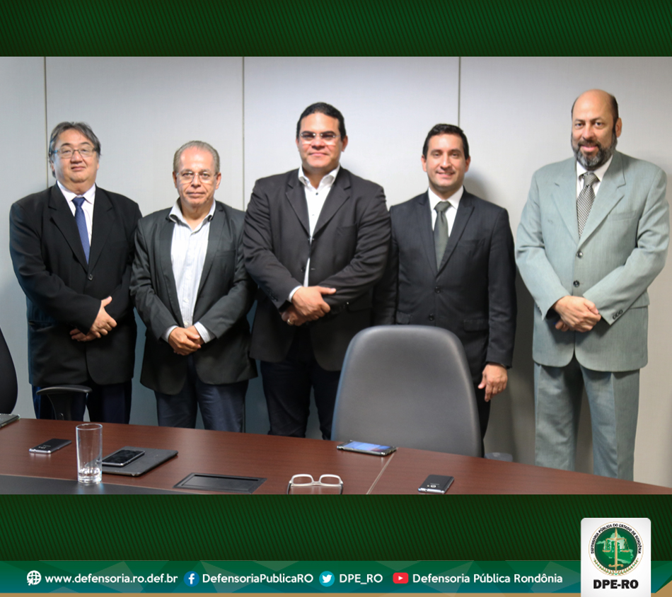 Defensor Público-Geral visita novos Secretário-Chefe e Subchefe da Casa-Civil do Estado de Rondônia