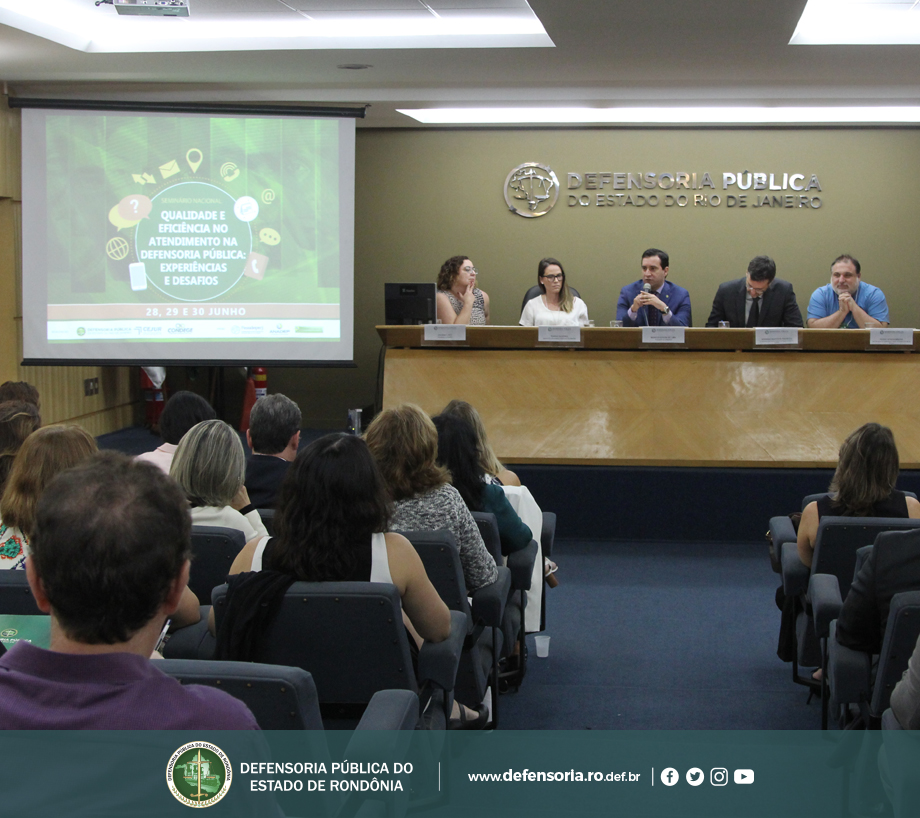 RJ: DPE participa de seminário sobre práticas eficientes à prestação jurisdicional da Defensoria