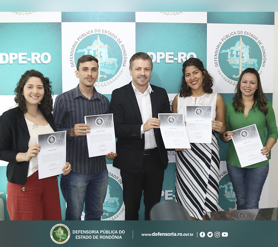 Defensoria Pública de Rondônia empossa novos estagiários