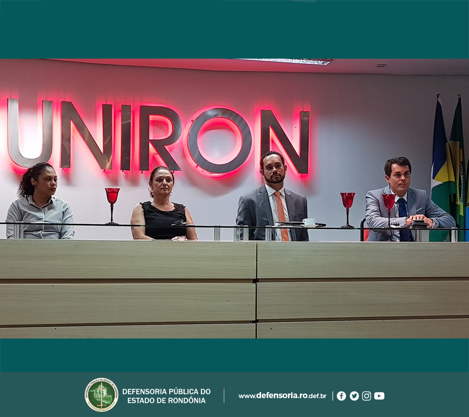 Defensores Públicos participam da XIV Semana Jurídica em Universidade de Porto Velho