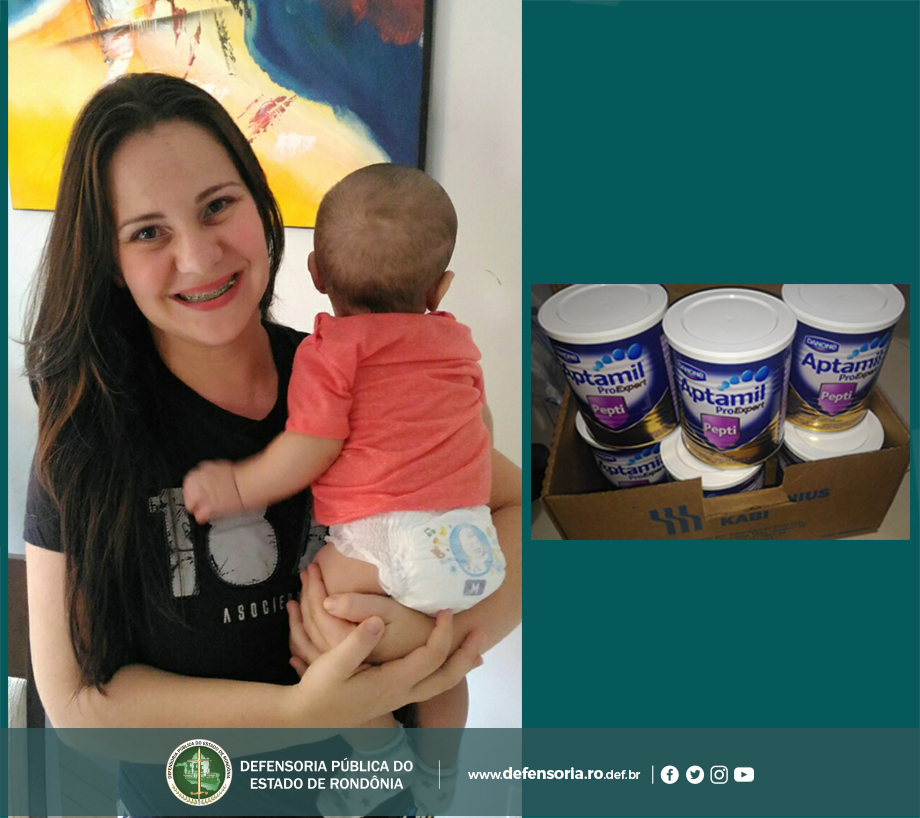 Jaru: DPE-RO consegue leite especial para criança com grave intolerância alimentar