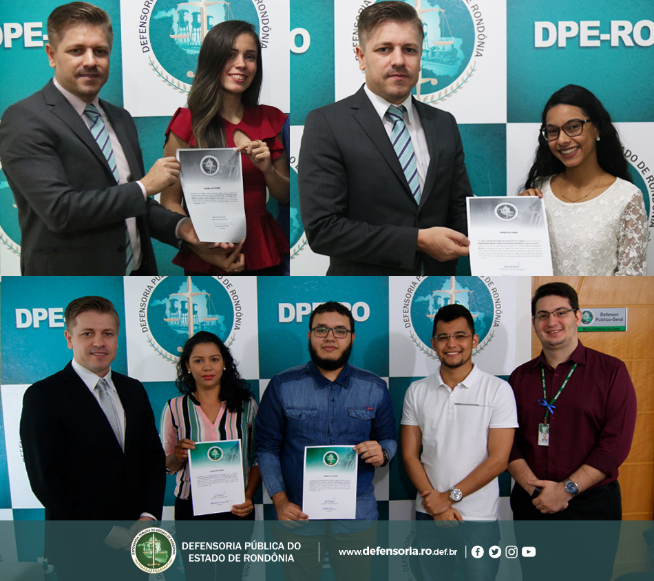 Estágio na DPE-RO: Novas posses a todo o momento