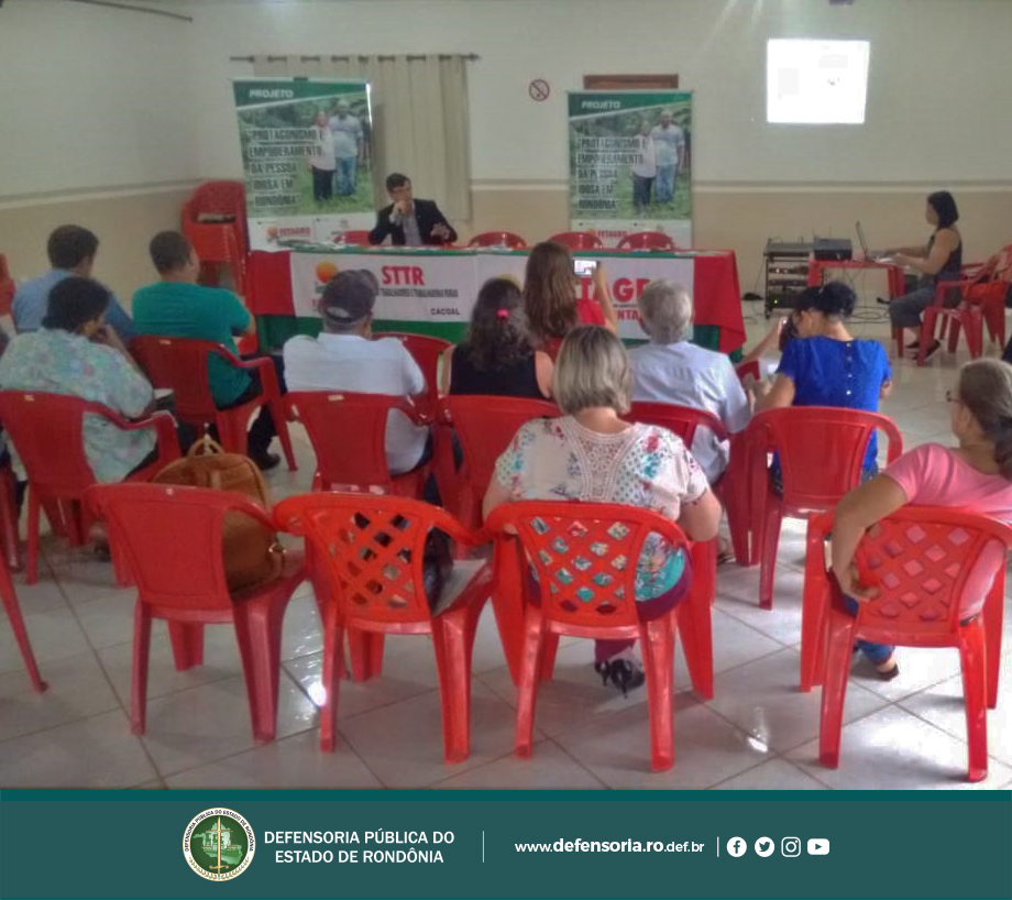Cacoal: DPE-RO participa de seminário sobre atendimento a pessoas idosas