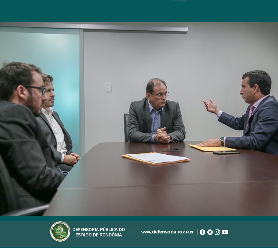 Defensoria Pública reúne-se com Governador do Estado de Rondônia
