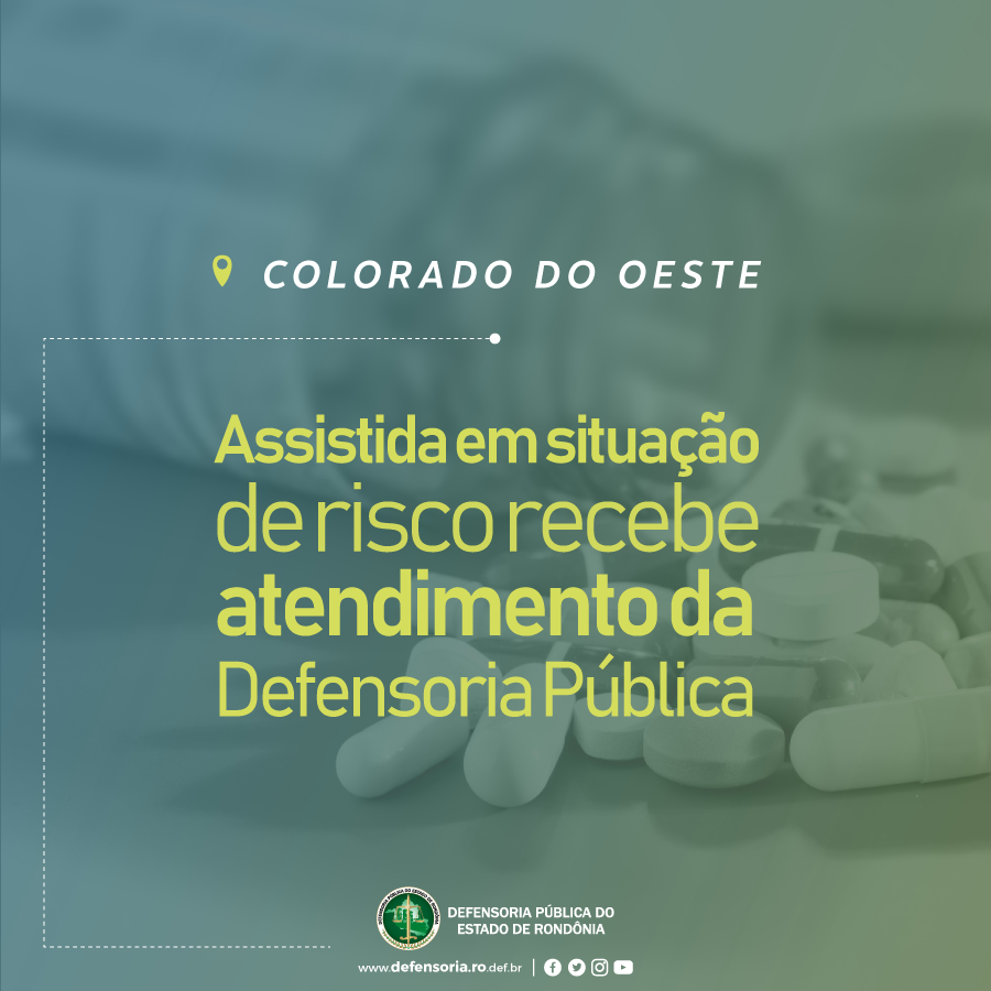 Colorado: Assistida em situação de risco recebe atendimento da Defensoria Pública