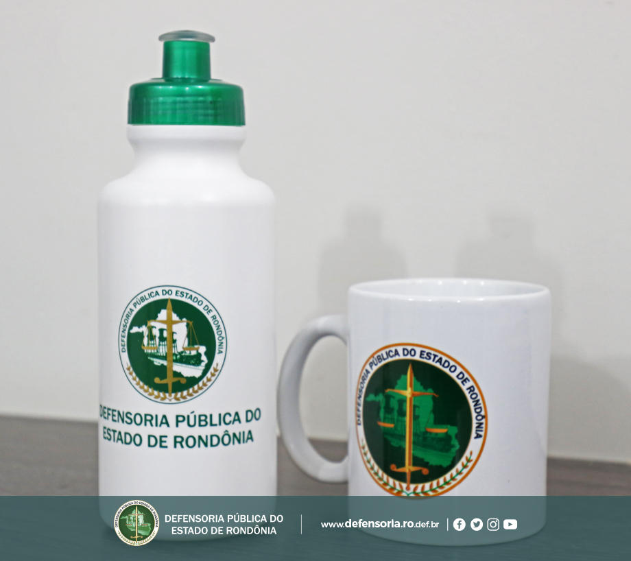 Defensoria Sustentável: Membros e servidores da DPE-RO receberão canecas e squezzes
