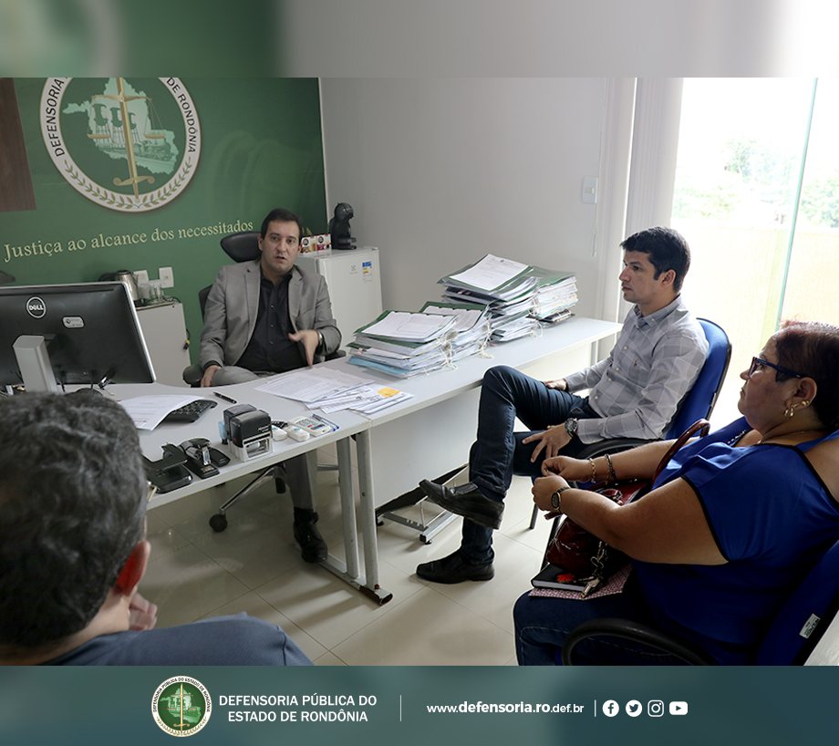 Defensor Público-Geral recebe o Presidente da Câmara Municipal de Guajará-Mirim