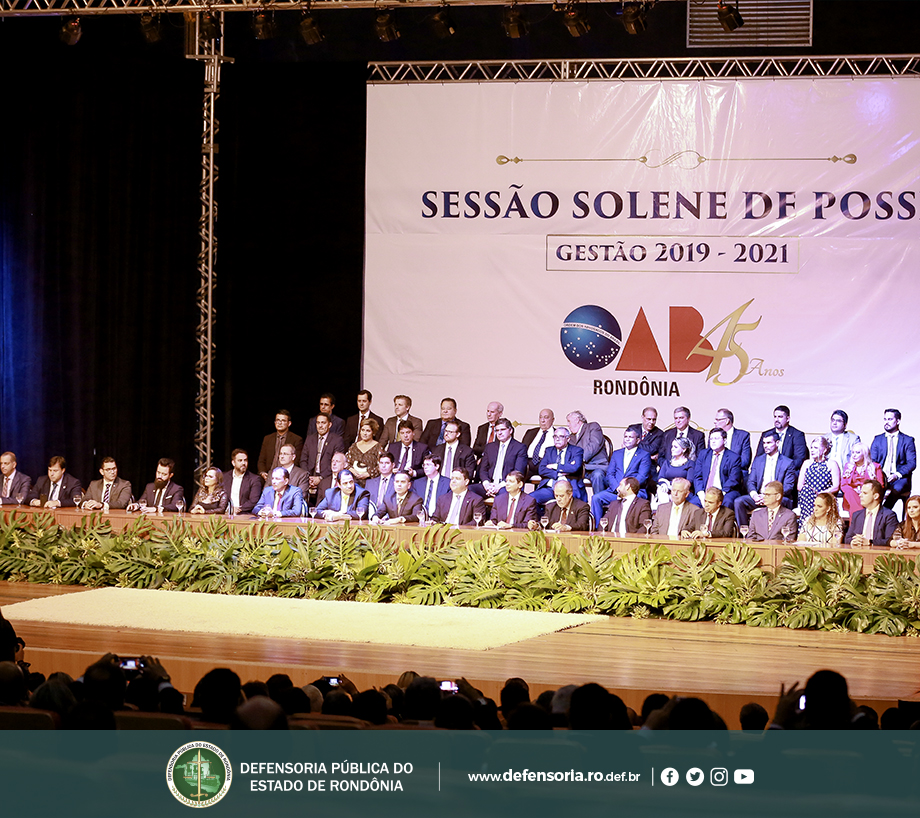 Defensoria participa da posse da nova Diretoria da OAB-RO