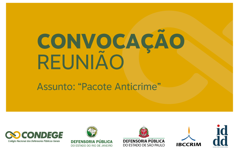 Condege e instituições parceiras organizam reunião sobre pacote anticrime
