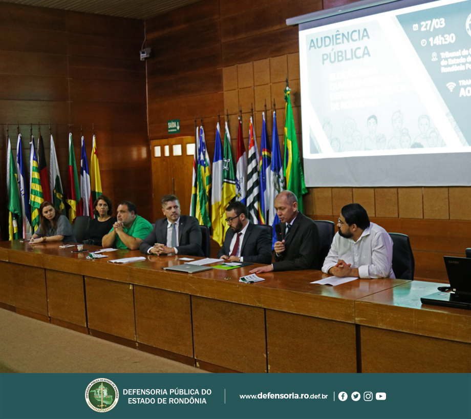 Eleição para Ouvidor-Geral da DPE-RO: Candidatos devem se inscrever até dia 16 de abril