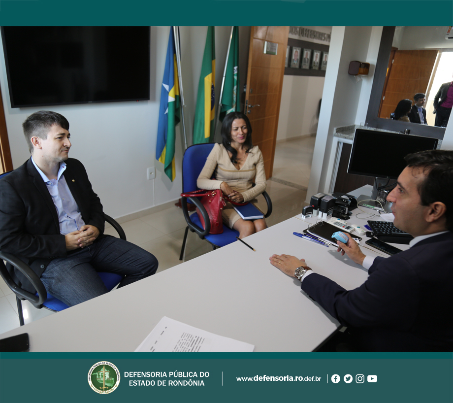 Secretária de Justiça do Governo de Rondônia visita Defensoria Pública