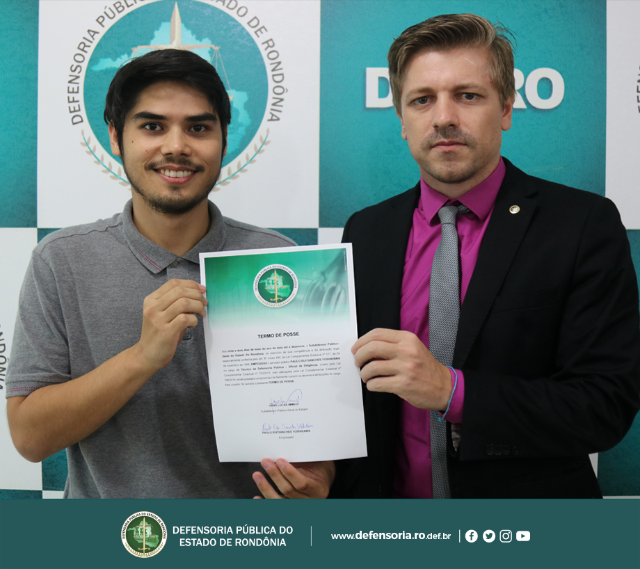 DPE-RO empossa oficial de diligência para Pimenta Bueno