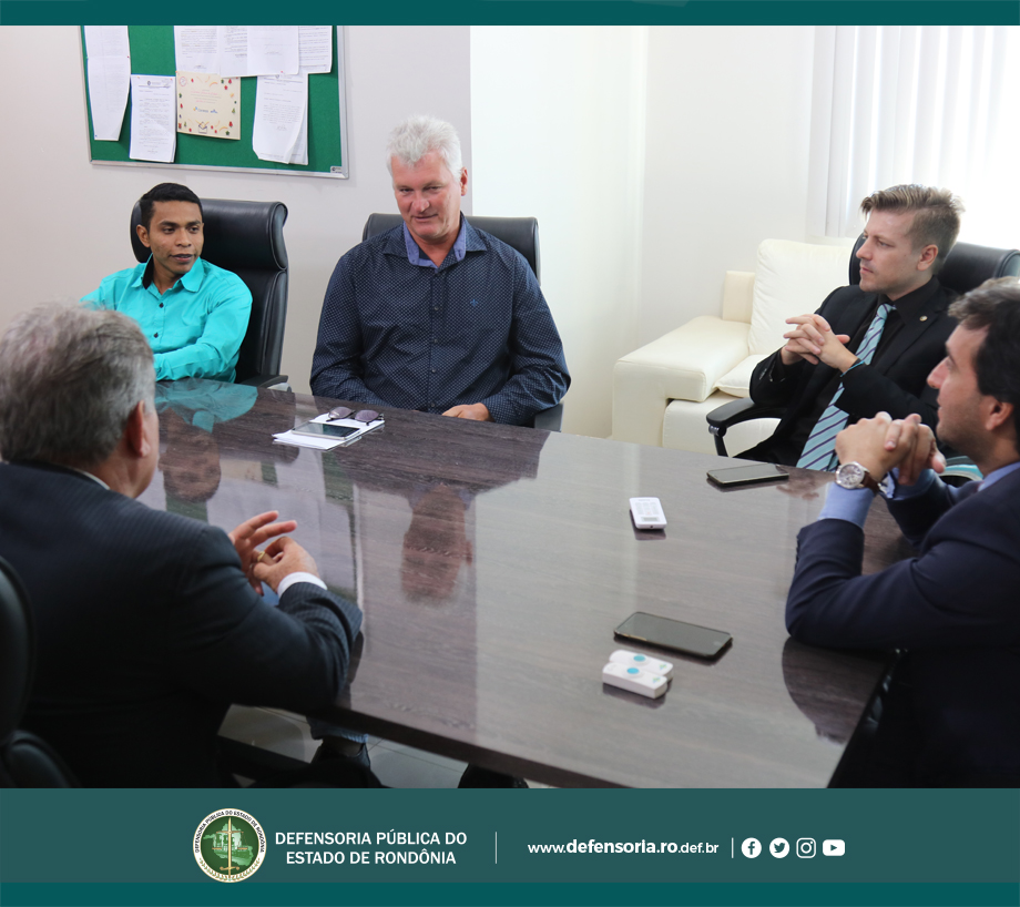 Vereadores de Pimenteiras do Oeste visitam a Defensoria Pública