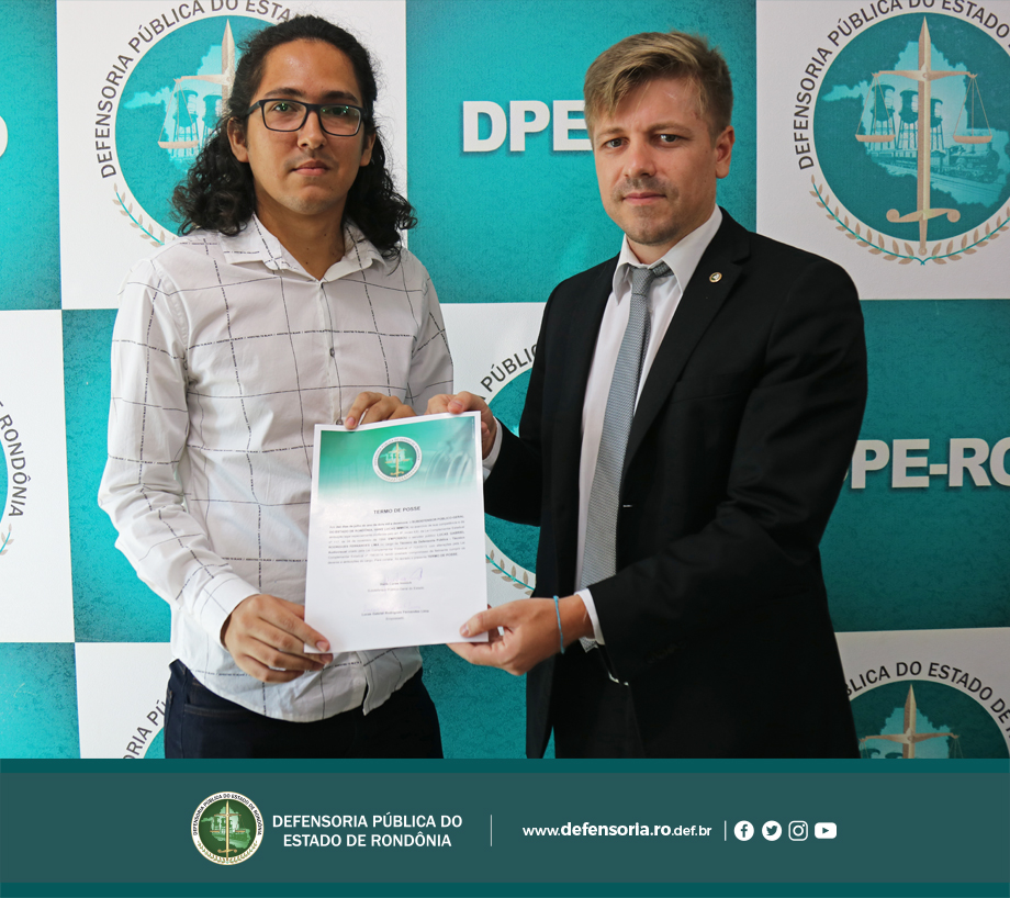 Defensoria empossa novo servidor técnico audiovisual
