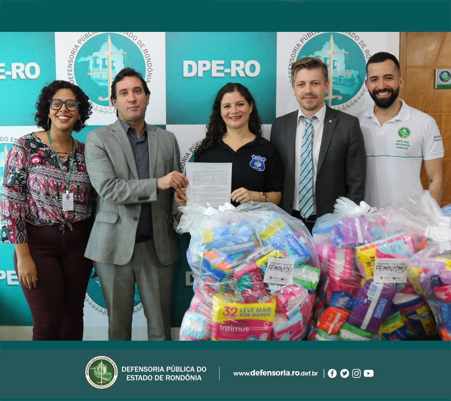 DPE-RO doa mais de 170 pacotes de absorventes íntimos para mulheres presas de Porto Velho