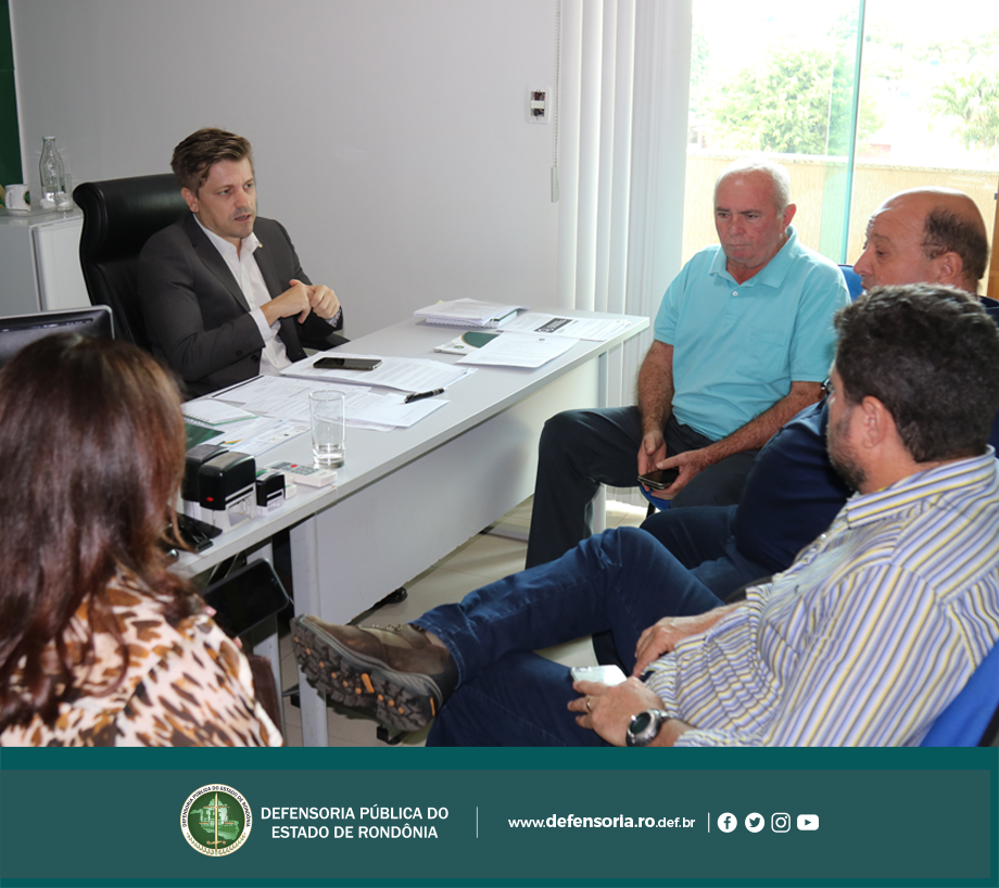 Defensoria Pública recebe visita de Deputado Estadual Lebrão e de empresários de Ji-Paraná