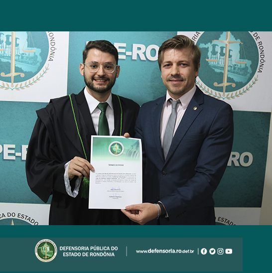 Guilherme Pullig toma posse como Defensor Público do Estado de Rondônia