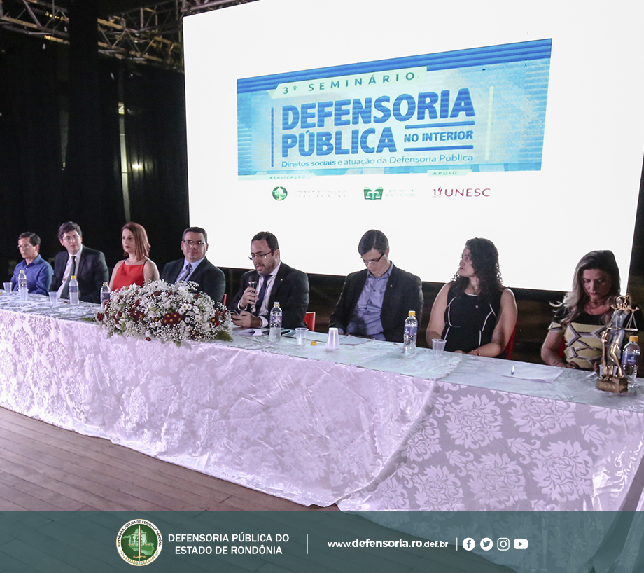 DPE-RO realiza III Seminário da Defensoria Pública no Interior