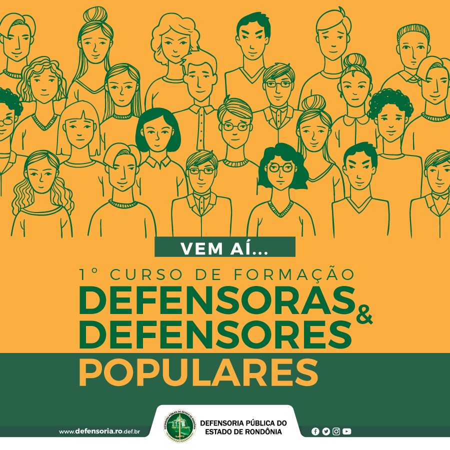 Confira a lista dos selecionados para o Curso de Formação de Defensoras e Defensores Populares