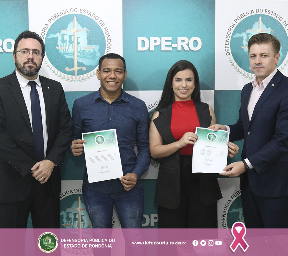 Estagiários de Direito são empossados pela Defensoria Pública