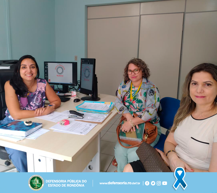 Núcleo de Defesa da Mulher e Ouvidoria da DPE-RO visitam Delegacia da Mulher de Porto Velho