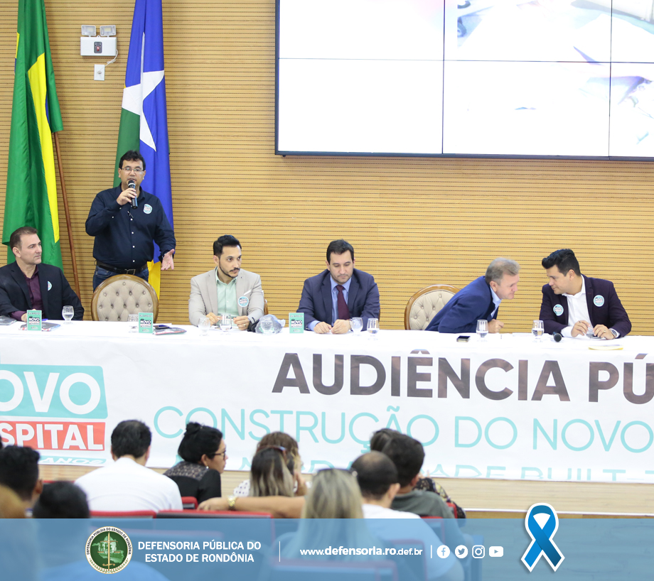 Defensoria participa de audiência sobre o modelo de construção do novo pronto-socorro da capital