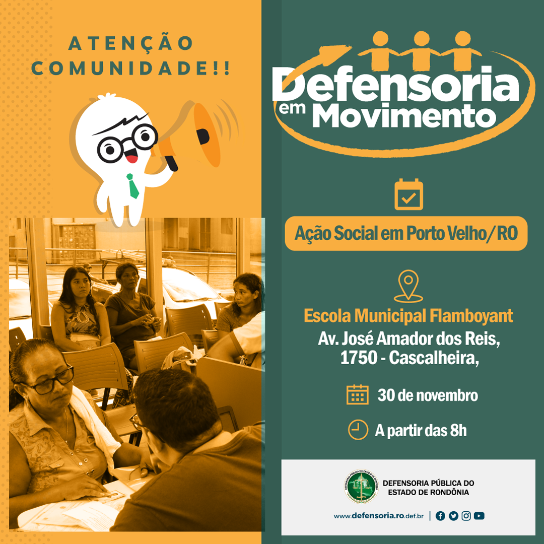 Defensoria Pública atenderá a população durante o fim de semana