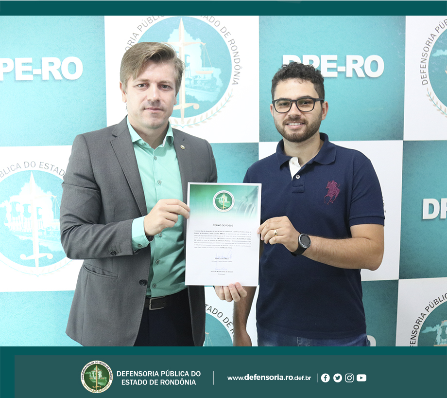 Defensoria Pública dá posse a novo técnico administrativo