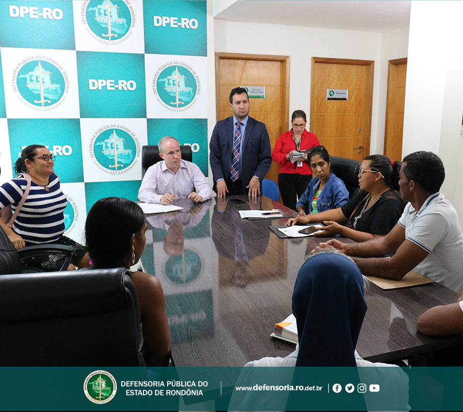 Defensoria Pública de Rondônia recebe grupo de moradores de Itapuã do Oeste