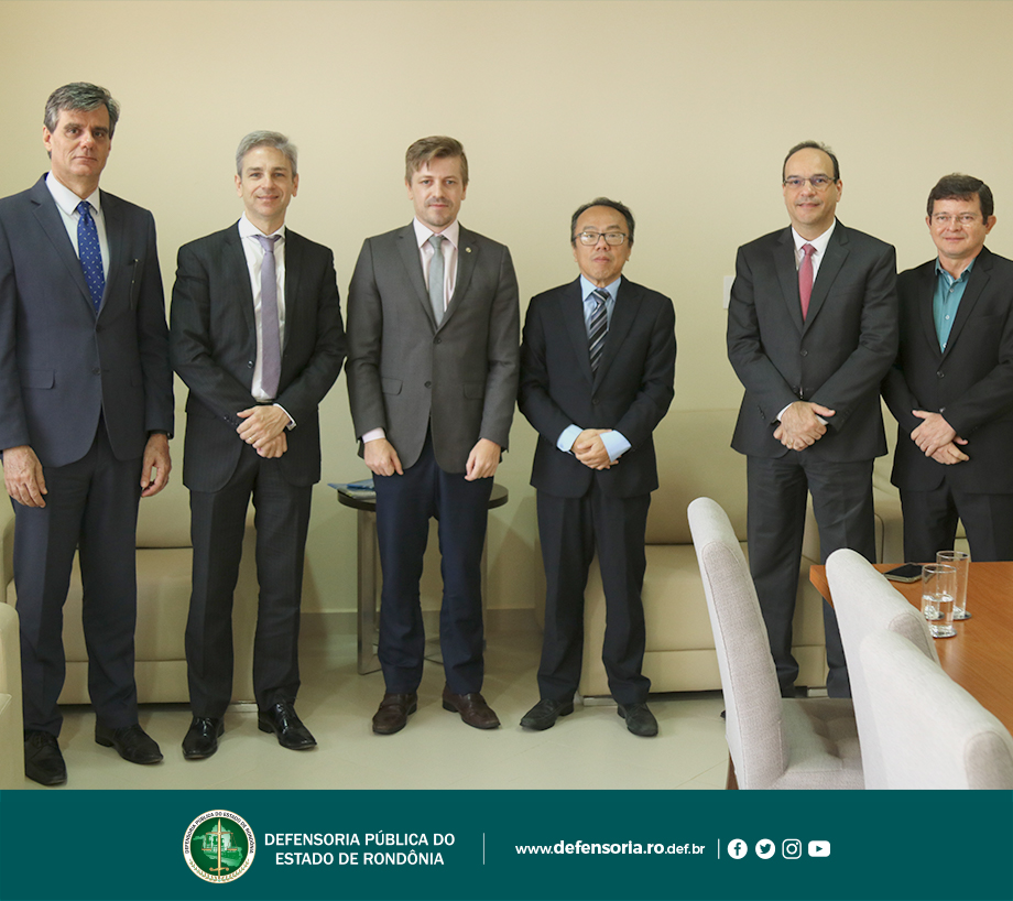 Defensor Público-Geral, Hans Lucas Immich, realiza visita ao Presidente do TJ-RO, Paulo Mori