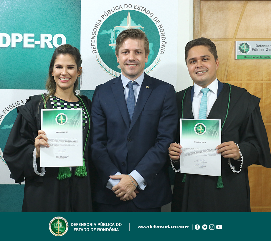 Novos Defensores Públicos tomam posse na Defensoria Pública de Rondônia